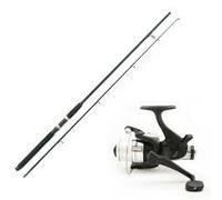 8ft 2 piece carp stalker rod and carp bait runner reel