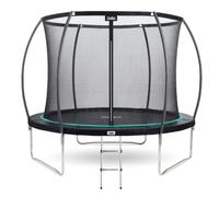 8ft 2" Salta Cosmos Black Round Trampoline with Enclosure