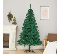 8FT/240cm Green Artificial Christmas Tree with Metal Stand
