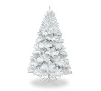 8FT COLORADO SPRUCE WHITE CHRISTMAS TREE WITH 1097 TIPS CT06364