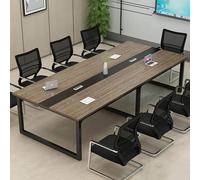 8FT Conference Table for 10 - Large Meeting & Seminar Table Sturdy Metal Frame Modern Office Boardroom & Training Table Dimensions: 240x130x74cm Ideal for Collaborations