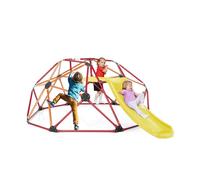 8FT Dome Climber Kids Toddler Climbing Frame With Slide Geometric Climbing Dome