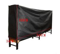 8ft Firewood Rack Cover for Outdoor Firewood Storage, Waterproof Log Holder Cover Made of Heavy Duty Oxford Cloth and PVC, 244 x 34 x 100 cm