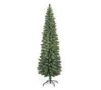 8ft Green Pine Pencil Slim Artificial Christmas Tree with 460 Branch Tips (click to see more sizes)