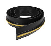 8ft Heavy Duty Garage Door Threshold Seal Rubber Floor Strip with Yellow Safety Line Weatherproof Draught Excluder Blocks Leaves Water Dirt Rodents Garage Weather Stripping Seal