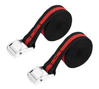 8ft Heavy Duty Ratchet Tie Down Strap, Cargo Strap with 550lb Break Strength, 1 Inch Polyester Webbing and Zinc Alloy Buckle for Car Truck Luggage Securing (2 pack)