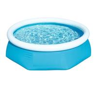 8ft Inflatable Swimming Pool Fast Set Above Ground Garden Pool with DuraPlus Puncture Resistant Sidewalls, Easy Setup, Repair Patch Included, 1880 L Capacity, 244 x 61 cm