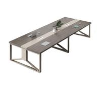 8FT Large Conference Table for OfficeThick Top Meeting Table with Threading Holes Ideal for Conference Rooms Dimensions 280x130x75cm Durable & Spacious Design