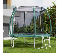 8FT Outdoor Enclosure Trampoline with Ladder