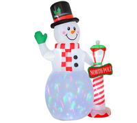 Christmas Inflatable Snowman, White