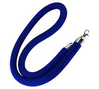 8FT Twisted Rope - Safety Queue Barrier for Event Crowd Control Red Carpet Hotels Celebrations Hospitals Banks - Stylish Available in Blue and 2M/6.6FT Length