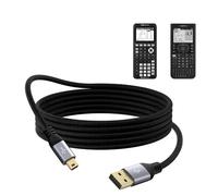 8FT USB Power and Data Cable for Texas Instruments Calculators Replacement, TI-84 Graphing Calculators Charge Cord for TI-84 Plus CE, TI-84 Plus C Silver Edition, TI 89 Titanium, TI Nspire CX /CX CAS