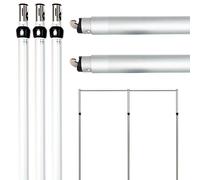 8ft x 14ft Photo Backdrop Stand Includes Upright & Crossbar, Photography Background Support System Kit, Adjustable Pipe & Drape Photography Backdrop Stand for Photo, Video, 4x8m Crossbar Box