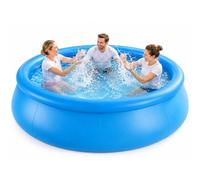 8FT x 25IN Inflatable Swimming Pool, Above Ground Blow Up Pool for Garden