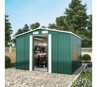 8ft x 8ft Metal Garden Shed Garden Storage with Free Base Foundation