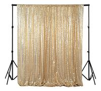 8ft X 8ft , Ready to Dispatch ,Light Gold Sequin Backdrops, Light Gold Sequin Photo Booth Backdrop, Party Backdrops,wedding Backdrops, Sparkling Photography Prop