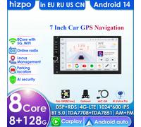 8G+128G 7862 7inch 2din Android Autoradio for Univeral Car Radio Multimedia Video Player GPS Navigation Head Unit Carplay 4G RDS AHDc5SN307
