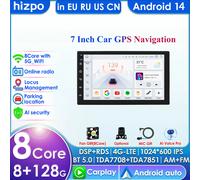 8G+128G 7862 7inch 2din Android Autoradio for Univeral Car Radio Multimedia Video Player GPS Navigation Head Unit Carplay 4G RDS S8 (8Core 8G 128G)AI