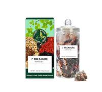 8g*20PCS 7 Treasure Wellness Tea,Formula Ginseng Seven Treasure Tea Bags,Chinese Li/ver Care Teas,Gins/Eng Tea,Herbal Kid/Ney Tea Bag,Clean and Nourish Health,Smooth and Smooth Taste