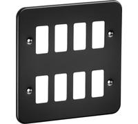 8G Metalclad Grid Faceplate - Textured Sand Black Finish