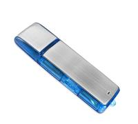 8G Mini Digital Voice Recorder - Podazz Sound Actived 90 Hours Capacity USB Rechargeable Metal Case Sound Recorder for Lectures Meetings (Blue)