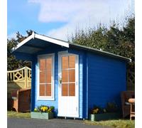 Shire Crinan 8x8 Log Cabin 19mm interlock Cladding