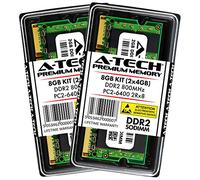 8GB KIT (2 x 4GB) For Dell Inspiron 14 1440 1545 1546 1750 Zino HD (400). SO-DIMM DDR2 NON-ECC PC2-6400 800MHz RAM Memory. Genuine A-Tech Brand.