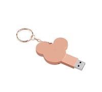 (8GB, Rose gold) Cute Mickey USB Flash Drives 128GB 64GB High speed Memory stick Free key chain Metal U Disk 32GB Waterproof Silver Pen drive 8GB