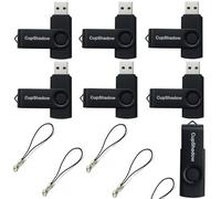 8GB USB Flash Drive 15 Pack Bulk USB Flash Drives USB2.0 Flash Drive Bulk 8GB Thumb Drive 15 Pack USB Drive Bulk CupShadow USB (Black)