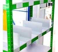 8Gnituhs 200 Pcs 30 * 12CM 1MM Separator Shelf Dividers Warehouse Shelf Isolation Board PVC Shelf Label for Supermarket Clothing Cabinet Storehouse Shelf