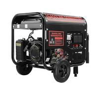 8HP 6000W Petrol Inverter Generator, Pure Sine Wave, 274CC 4-Stroke, with Handles Wheels, Recoil Start/Electric Start Generator for Caravans, Motorhomes, Camping, RV Travel, Home or Jobsites