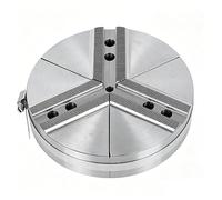 8in 120° Hydraulic Chuck Tall Sector Jaws, Center Distance 25mm, M12 Screw, for Large Thin-Walled Parts, Deep Cavity Turning, CNC Lathe Machining(High 70mm Outer 198mm)