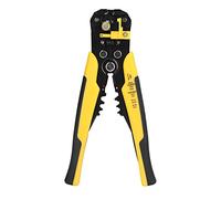 8in Self Adjusting Stripper Pliers, Wire Stripper and Crimping Tool, Alloy Steel Electric Wire Terminal Stripper with Adjustable Limiter for 10-24AWG Copper Aluminum Cables