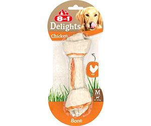 8in1 Delights Chicken Chew Bone M Dog Treat for Medium Breeds 65g Chew