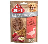8in1 Meaty Treats, freeze dried snacks for dogs with duck and apple, g