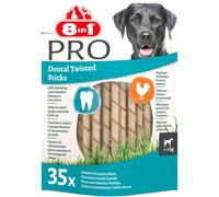 8in1 Pro Dental Dog Twist Sticks - Multibuy: 2 x 190g (70 Sticks)