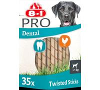 8in1 Pro Dental Twisted Sticks - healthy chew sticks for dogs for dental care,
