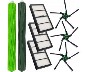 8in1 Service Kit - 2 Rubber Rollers | 3 HEPA Filters | for Roomba S9/S9+