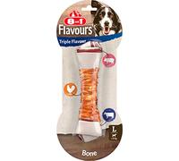 8in1 Triple Flavour Bone L - chewy dog bone with chicken fillet, pork hide and beef hide, 1 pc.