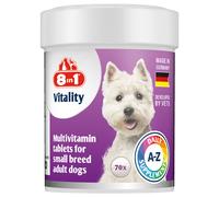 8in1 Vitality Multivitamin Tablets for Small Breed Adult Dogs - 70 Tablets