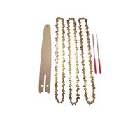 8inch Golden Chains Set for Electric Chainsaw Chain Parts Metal Guide Plate Chain Saw Blade Replacement Guide Bar Power Tool