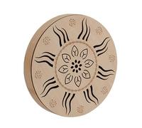 8Inch Portable Round Hand Drum Stream Drums Musical Sound Therapies Relaxing Wooden Drum Instruments Simulator