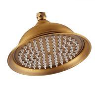 8InRound Handheld Shower Head Antique Black Solid Brass Copper d Rose d Rfall Shower Bathroom Upgrade