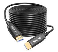 8k 15M HDMI Fiber 2.1 Cable Ultra HD 48Gbps High Speed 8K60 4K120 144Hz RTX 3080 eARC HDR10 4:4 HDCP 2.2.3 Dolby Compatible Fire TV/Oku TV/PS5/Xbox Series X//Sony/LG