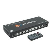 8K 4x2 HDMI Matrix Switch with Audio Extractor | 8K@60Hz, 4K@120Hz HDR, ARC Support, Optical & RCA Audio Outputs, IR Remote for Xbox, PS5, Blu-ray - J-Tech Digital [Model: JTECH-8K42A]
