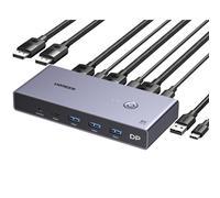 UGREEN DisplayPort KVM Switch DP1.4, 8K@60Hz 4K@240Hz, 2 PCs Share USB & Monitor