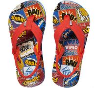 (8K-9K UK, Comic Book) Reef Unisex Kids Childrens AHI Casual Beach Pool Sandals Thongs Flip Flops