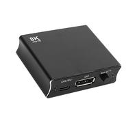 8K DisplayPort Switch Splitter, Bidirectional DP 1.4 Switch Box Splitter Converter 2 In 1 Out or 1 In 2 Out, Support 8K@30Hz 4K@120Hz, for Dual Monitor PC Laptop