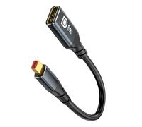 8K DisplayPort To DisplayPort Cable Adapter Bidirectional DisplayPort Female Extension Cord Converters For Laptop
