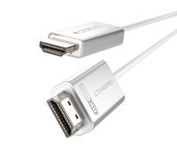8K Fiber Optic HDMI 2.1 Cable 3M, 48Gbps Ultra-Flexible&Soft HDMI Cable, 8K@60Hz 4K@144Hz, eARC HDR10 4:4:4, HDCP 2.2/2.3, Dolby, 3D, VRR, Compatible with Latest Game Console/TV/HDTV/Blu-ray (White)